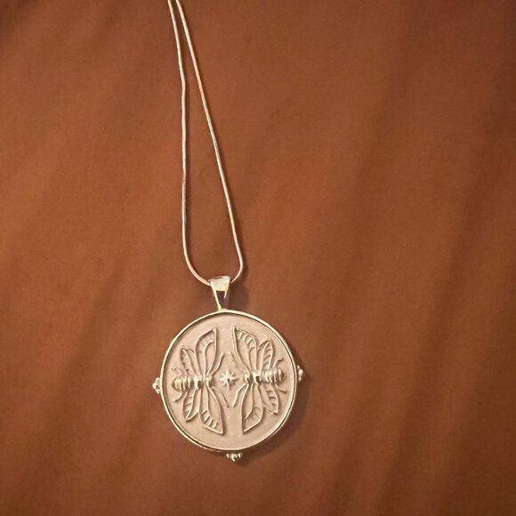 SISTERS Forever JW Original Pendant Coin - Jane Win - 14k Gold-Plated Sterling - Picture 2 of 6